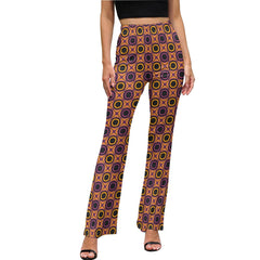 Women's AfroCentrc Pattern Harlem Renaissance LP Flared Pants