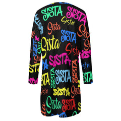 Women’s All Over Long Sleeve Mini Dress