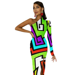 Women's Half Sleeve Slit Dress