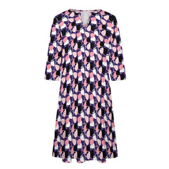 Robe à manches 7 pointes pour femme