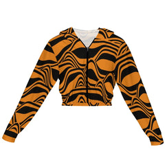 Women's Chiffon Cropped Jacket zipper coat HPM