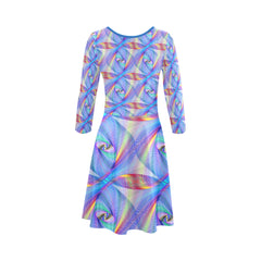 Women's Prism Dream All Over Print Flare Dress (Model D23)