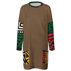 Women’s All Over Long Sleeve Mini Dress