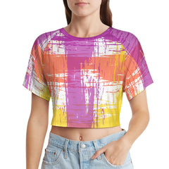 Short sleeved navel exposed