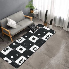 Area Rug with Black Binding 10'x3'3''