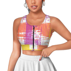 Yoga Zipper Vest New Tie-Dye