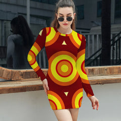 Women's Elegant Long Sleeve Skinny Dress