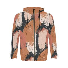 Sweat à capuche zippé pour homme, imprimé intégral (Modèle H14)