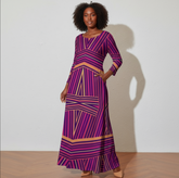 Pluss Size Loose Crew Neck Long Sleeve Dress