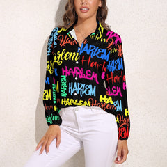 Women's Vintage Casual Long Sleeve Button-Down Shirt