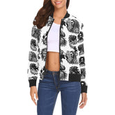 All Over Print Bomber Jacket for Women ( H19)