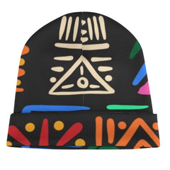 Full printed knitted hat