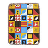 Ultra-Soft Mixed Green Fringe Blanket 60"x80"