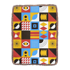 Ultra-Soft Mixed Green Fringe Blanket 60"x80"