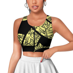 Tie-Dye Yoga Zip-Up Vest
