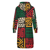 Women's full print long Hoodie