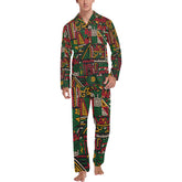 The pajama suit is made of high-quality polyester fabric that is soft and skin-friendly, making it extremely comfortable to wear.