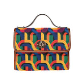 Waterproof Canvas Bag-Brown (All Over Print) (1641)