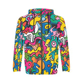 Men's All Over Print Full Zip Hoodie (Model H14)