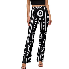Women's AfroCentrc Pattern Harlem Renaissance LP Flared Pants