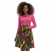 Round neck baggy dress