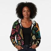 Women's Chiffon Cropped Jacket zipper coat HPM