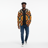 Men’s African Print Full Zip Hoodie – All-Over Tribal Pattern Fashion Jacket (2)