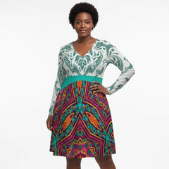 Women's Oversized Long Sleeve Skater Dress