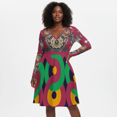 Oversized V-neck dress