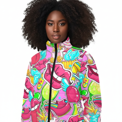 Women's Stand Collar Padded Jacket (H41)