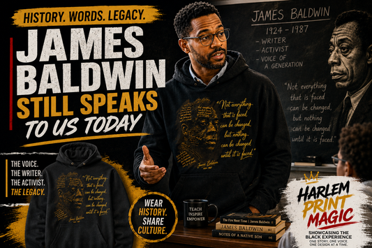 Wear the Words, Carry the Legacy: Why James Baldwin Still Speaks to Us Today