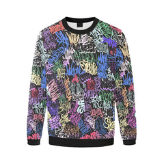 Men's All Over Print Fuzzy Sweatshirt (Model H18)
