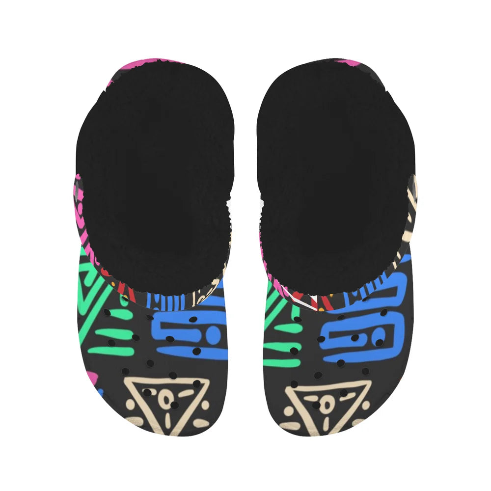 Custom Print Fleece Lined Adults Clogs