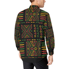 Men's All Over Print Long Sleeve Shirt(Without Pocket)(T61)