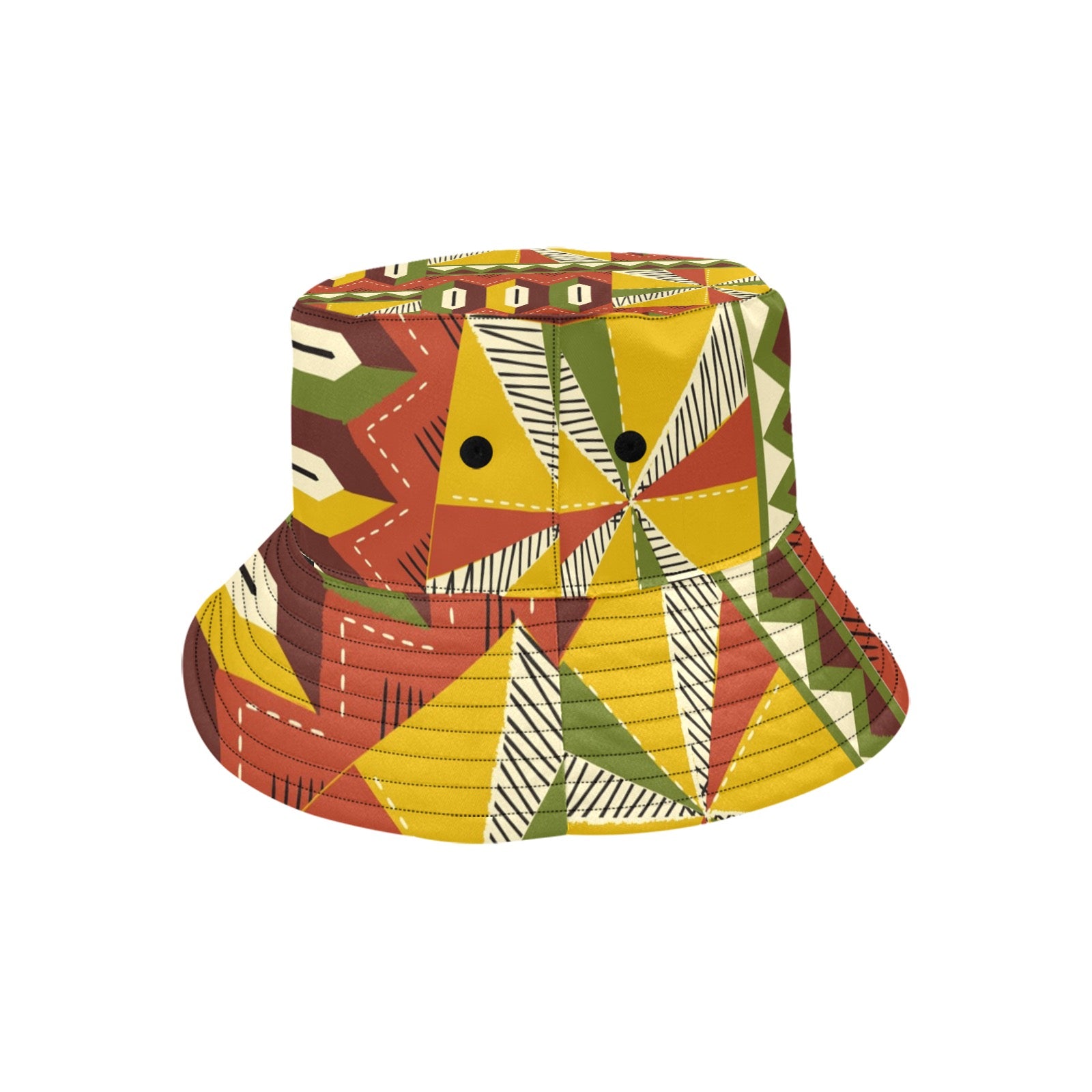 AfroCentrc Pattern  Black culture Black History Harlem Renaissance Unisex Summer Bucket Hat ( Harlem Print Magic)