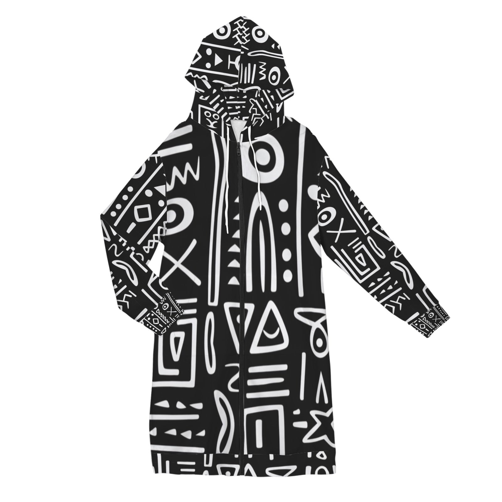 Women's Long Hooded Coat (H72)