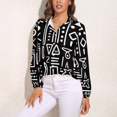 Vintage Casual Long Sleeve Shirt Top