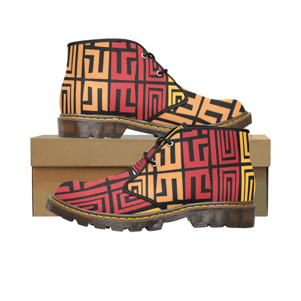 Men's Canvas Chukka Boots (Model 2402-1)