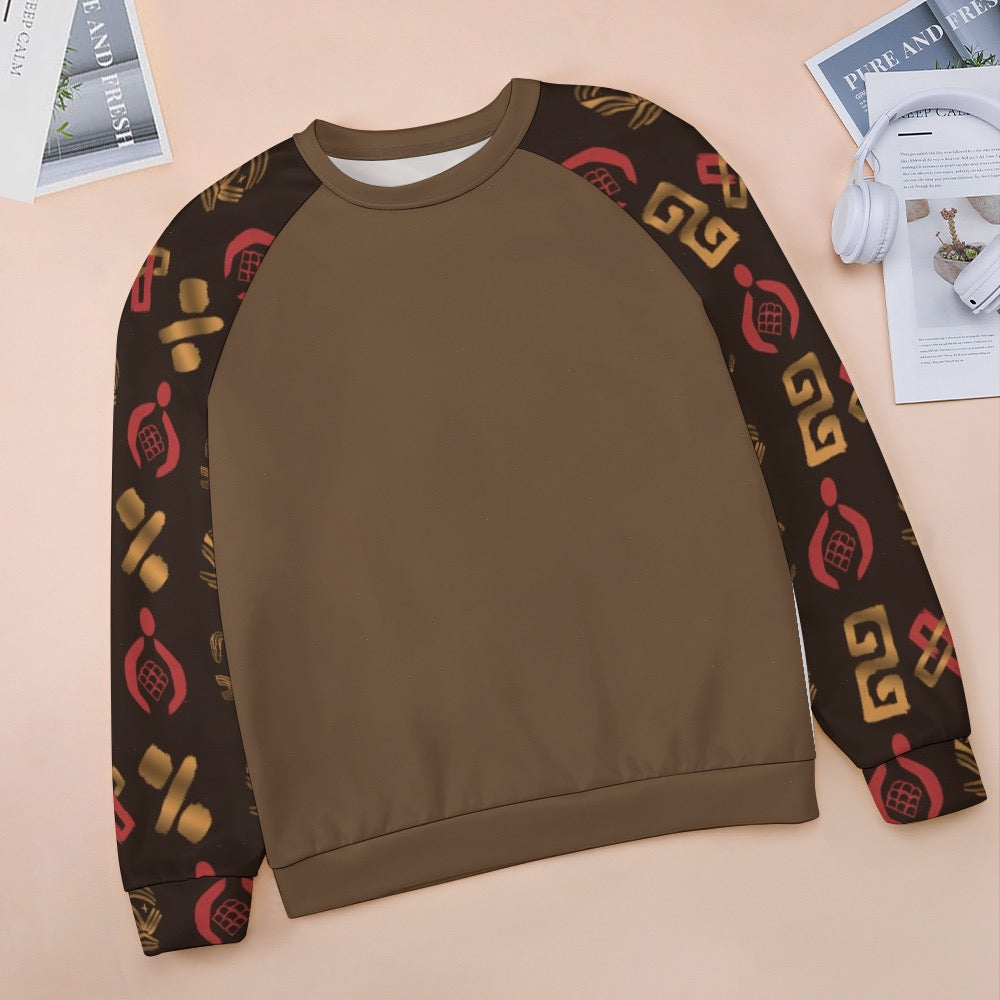 Raglan round neck sweater