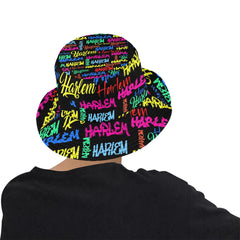 AfroCentrc Pattern  Black culture Black History Harlem RenaissanceUnisex Summer Bucket Hat ( Harlem Print Magic)
