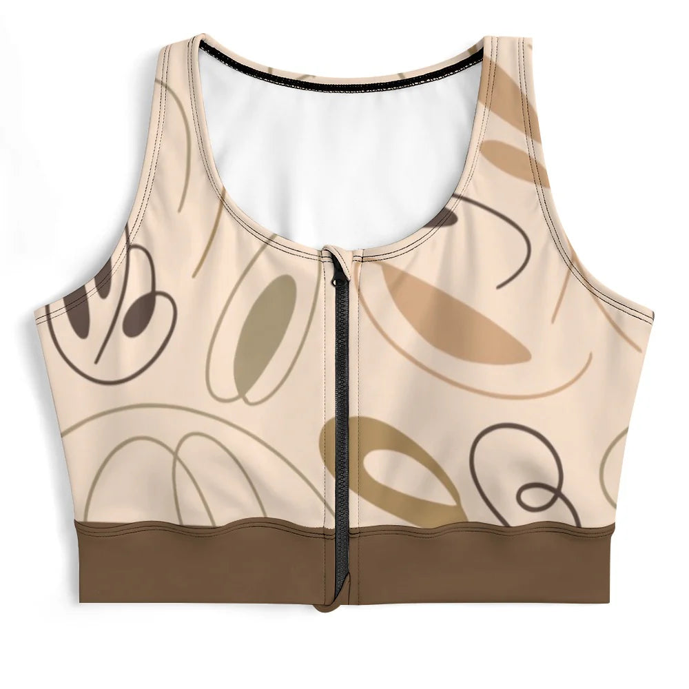 Tie-Dye Yoga Zip-Up Vest