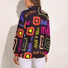 Vintage Casual Long Sleeve Shirt Top