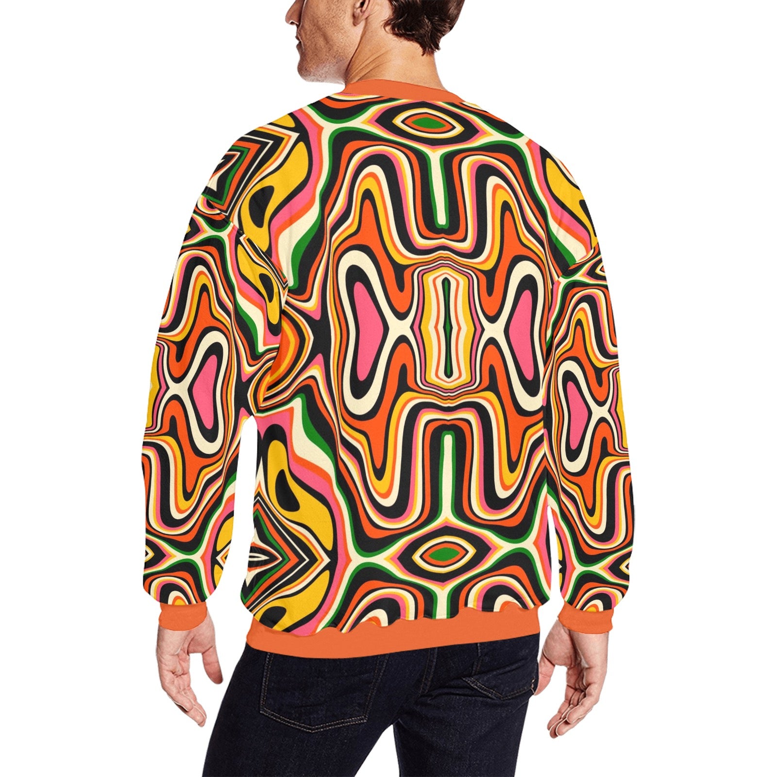 Men's All Over Print Sweatshirt (Model H18)