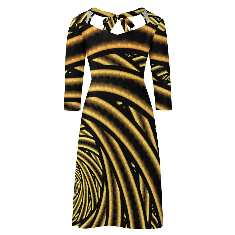 Women's Sweetheart Knot Flare Dress