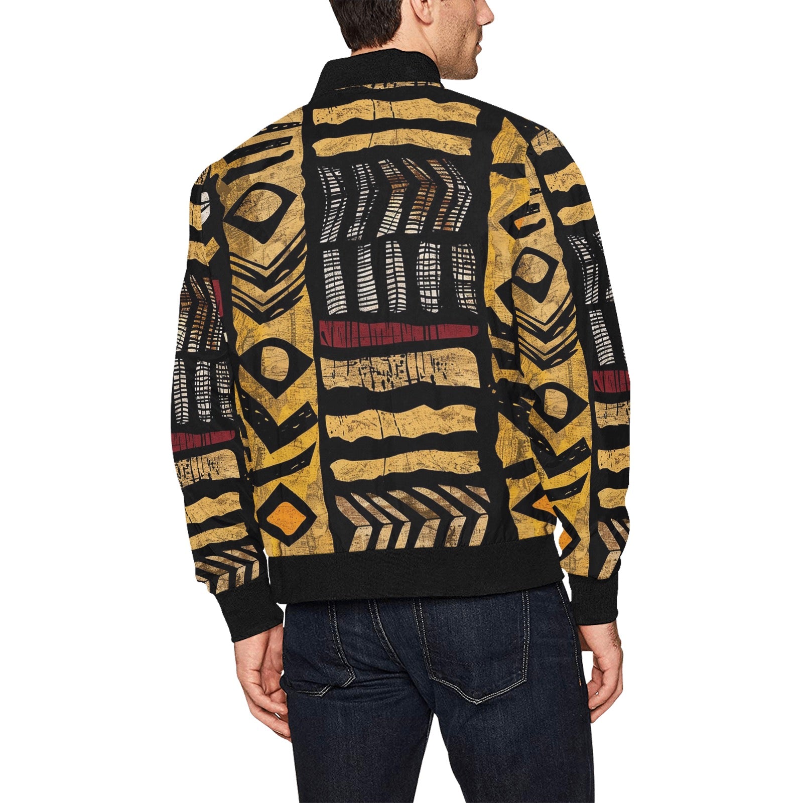 Men's All Over Print Bomber Jacket (Model H31)