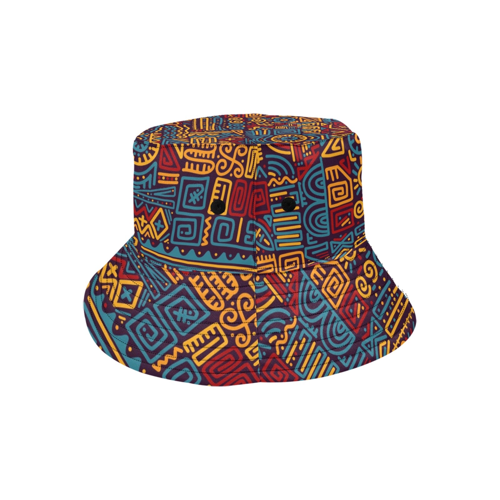 AfroCentrc Pattern  Black culture Black History Harlem Renaissance Unisex Summer Bucket Hat  Harlem Print Magic)