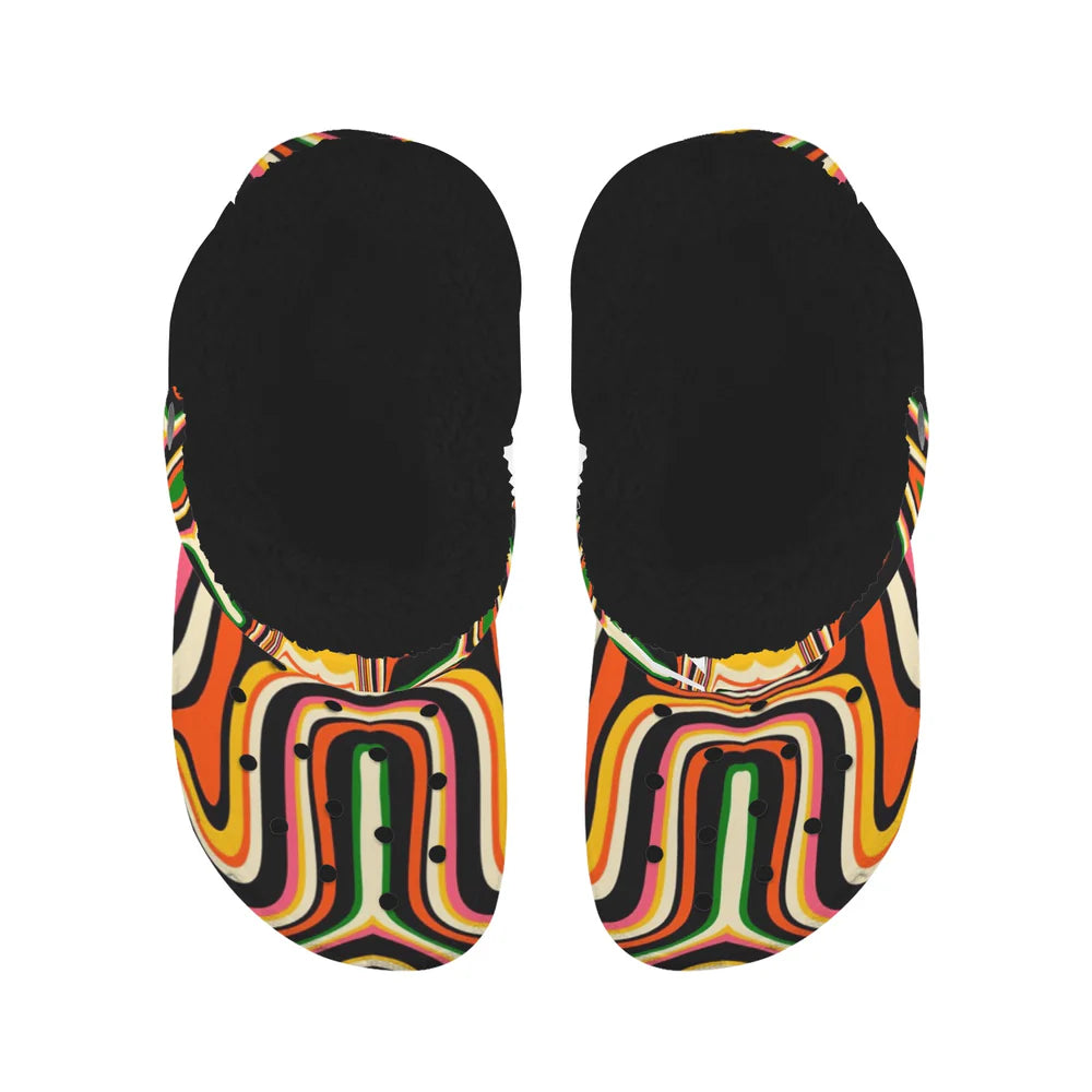 Custom Print Fleece Lined Adults Clogs
