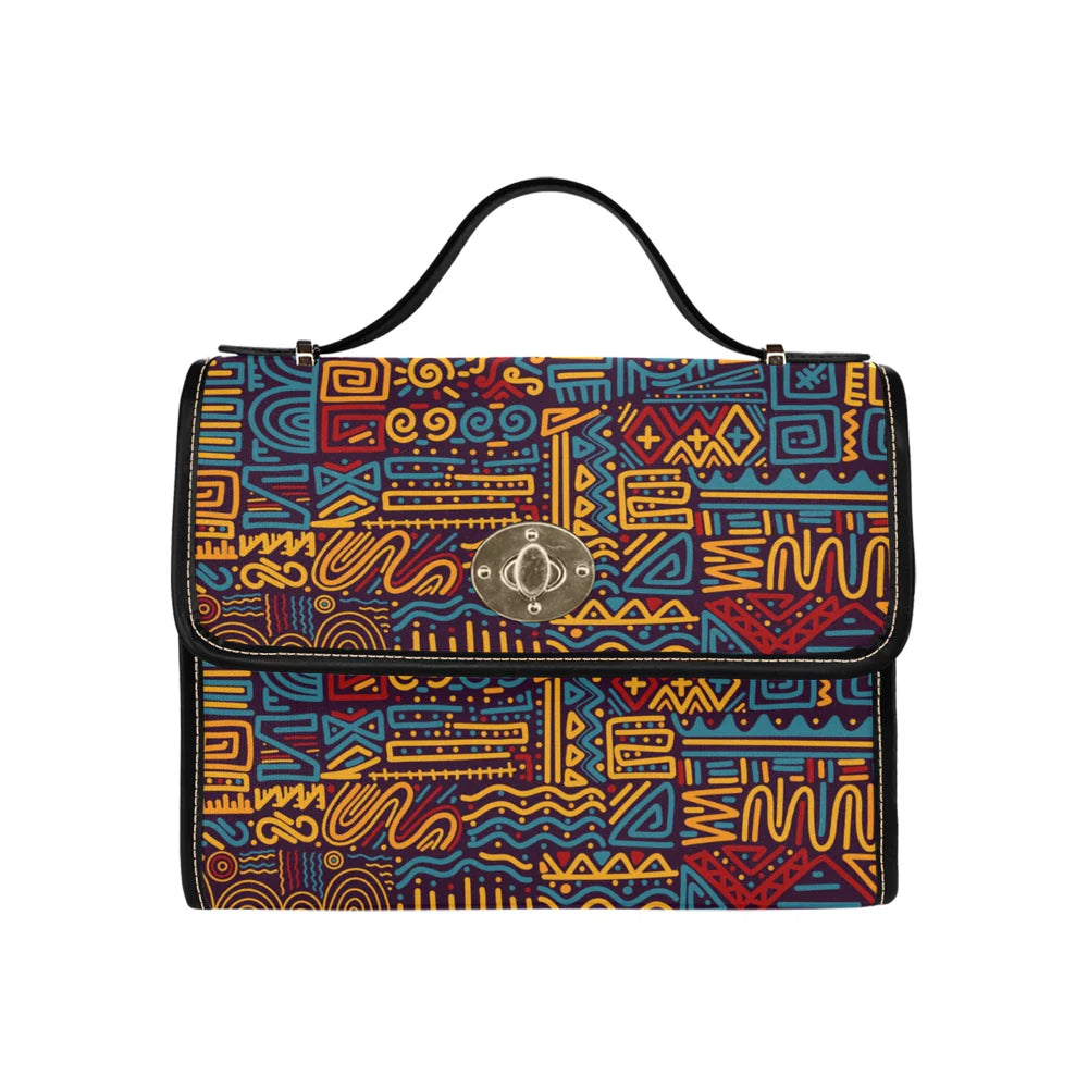 Classic Lock Satchel with Removable Strap