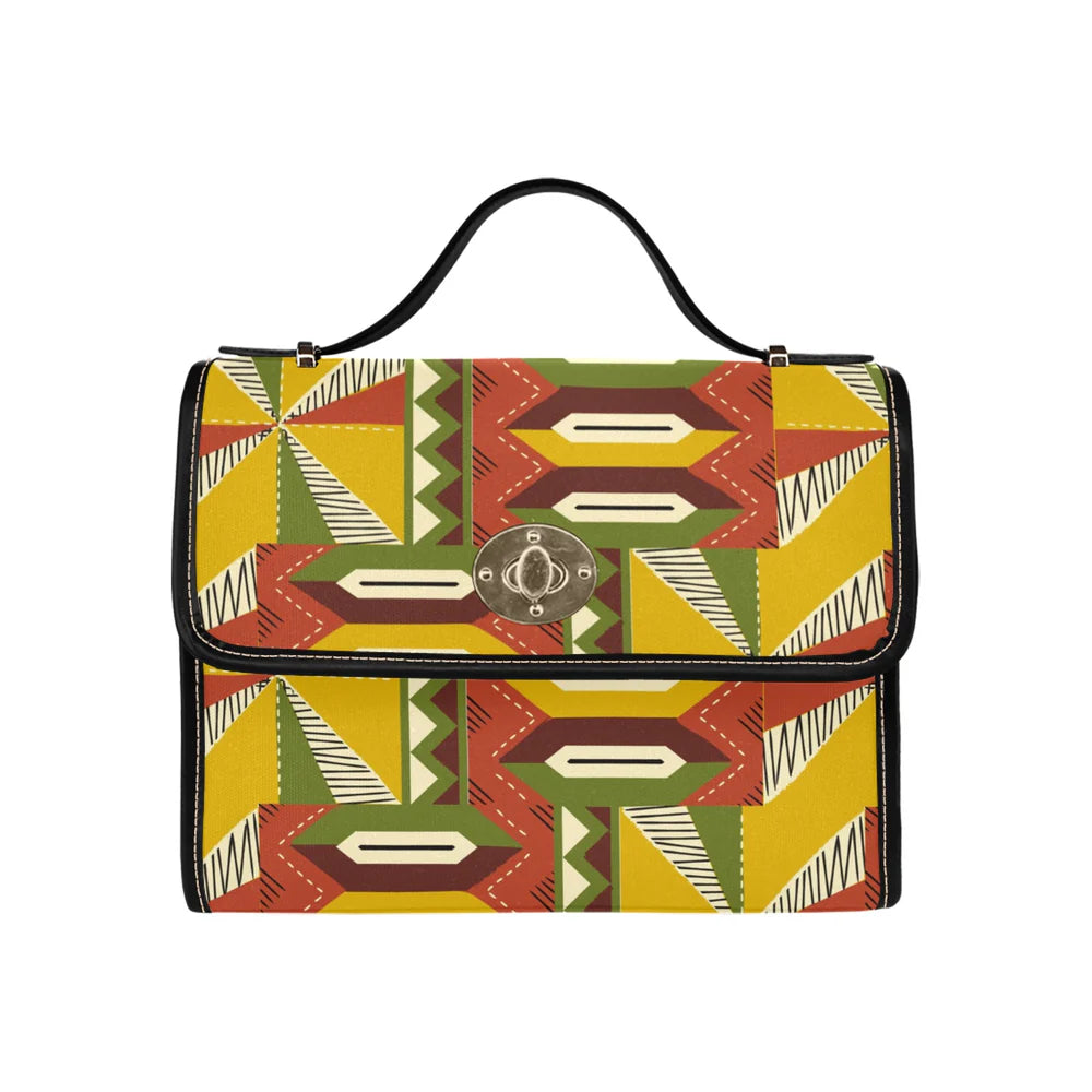 Classic Lock Satchel with Removable Strap