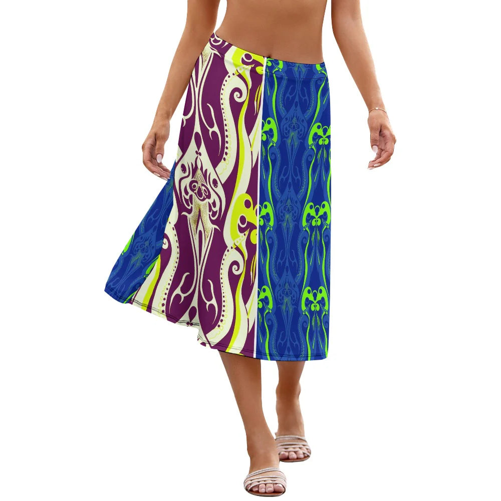 Women's A-Line Midi Skirt